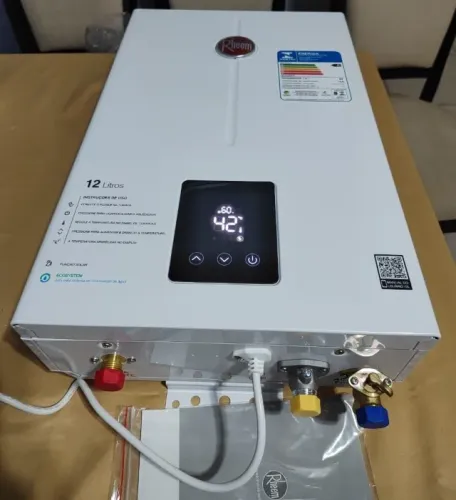 Aquecedor A Gás Rheem 12 Litros Glp Digital 110v e 220v