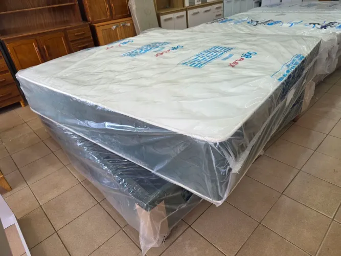 Cama box super King softflex molas ensacadas nova 