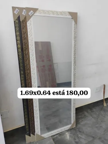 Espelho emoldurado 1.69x64 NOVOS A PRONTA ENTREGA 