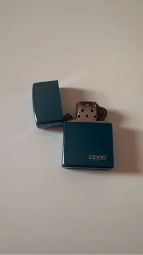 ISQUEIRO ZIPPO AZUL METÁLICO ORIGINAL