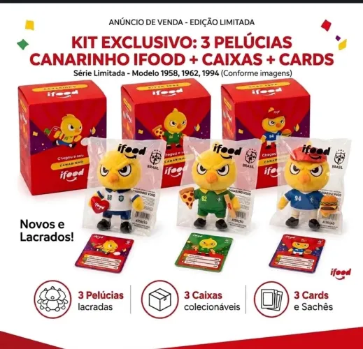 Kit promocional Canarinho Copa do Mundo - IFOOD