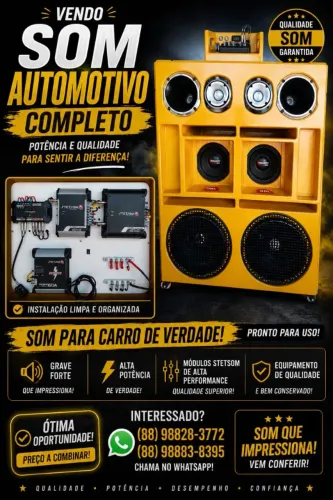Caixa Bob Residencial/Automotiva Completa - JBL / Stetsom / Taramps (Pronta para Tocar)