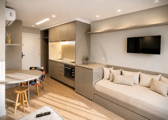 Loft com 30m2, mobiliado no bairro Cidade Baixa -