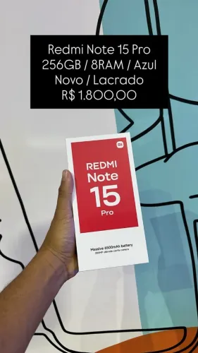 Redmi Note 15 Pro / 256GB 8GB RAM/ Lacrado / Azul / Garantia / $1.800,00