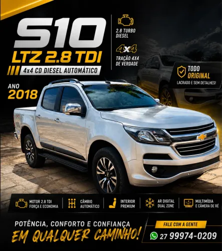 Chevrolet S10 Pick-up LTZ 2.8 TDI 4X4 CD Dies.aut 2018