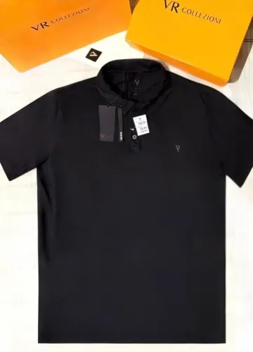 Camisa Polo Masculina VR, NOVA. Cor Preto.