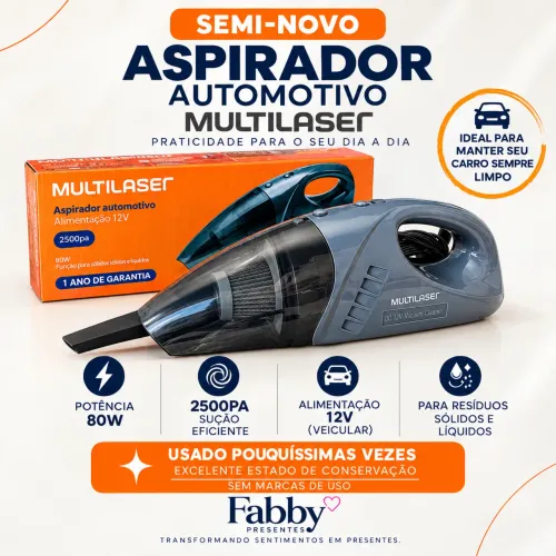Aspirador de pó automotivo