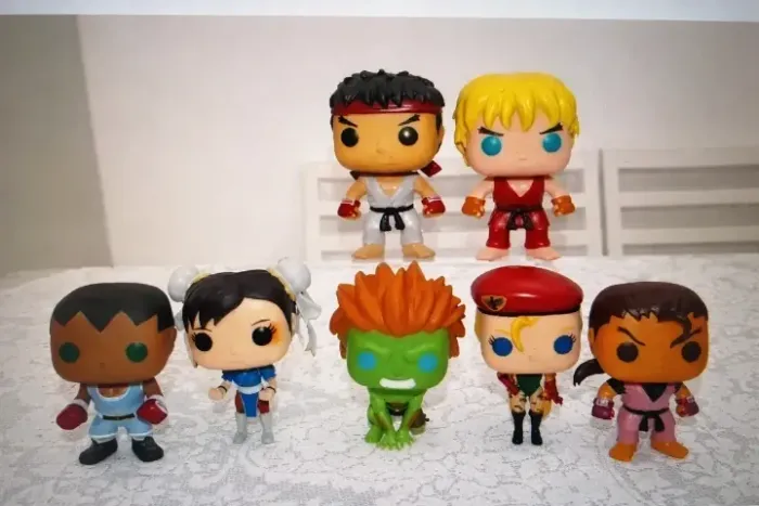 7 Funkos - Set -coleção Street Fighter Funko Pop (sem Caixa)