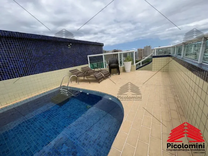 Cobertura à Venda Praia Grande na Guilhermina Vista para o Mar: 3 Quartos, 2 Suítes, Sala