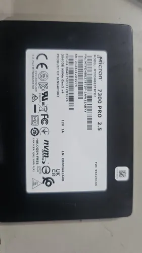 SSD NVMe PCIe Micron 7300 Pro ? 3840GB (3,84TB) Enterprise | NOVO