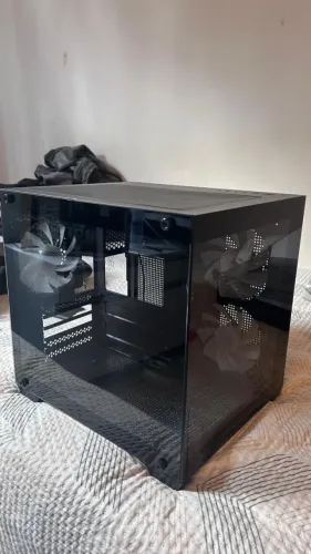 Gabinete Gamer Aigo Darkflash Durin D275M, Rainbow, Mid-Tower, Lateral de Vidro, Com 3 Fan