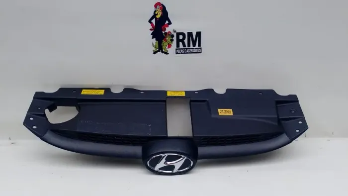 Grade Sup Dianteira Parachoque Diant Ix35 2010 A 2015 Preto Fosco