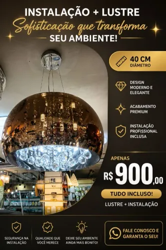 Decoração e lustre