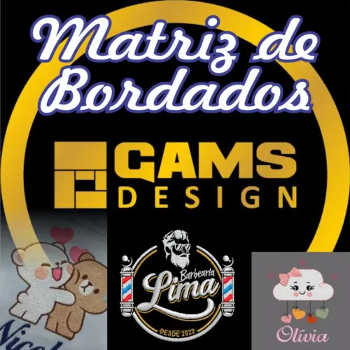 Faço arte de bordado vetorizado