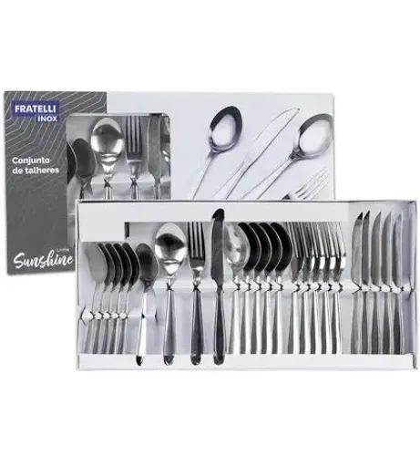 faqueiro inox fratelli 24 peças 