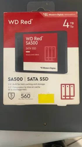 Ssd Western Digital Wd Red Sa500 De 4tb Para Servidores Nas Vermelho