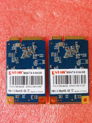 Unidade Interna Ssd Kston 64gb Msata III, 2 peças