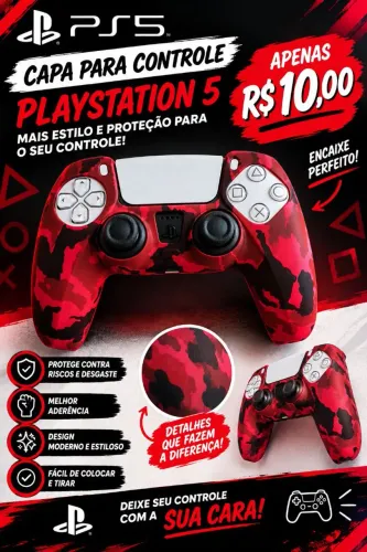 Capa Controle Playstation 5
