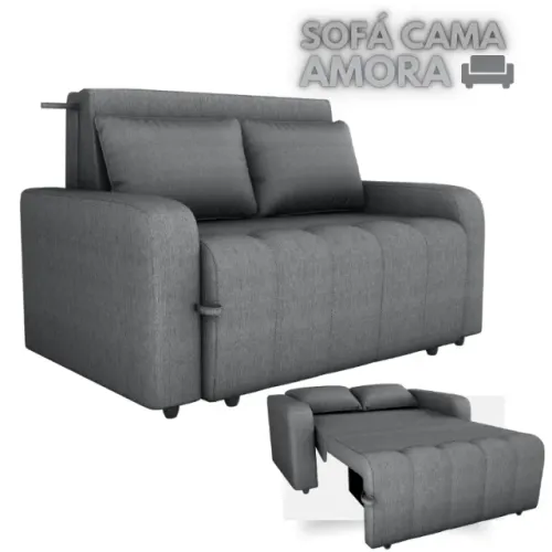 Sofá Cama Amora 1,40m Linho Produto Novo! Pronta Entrega!