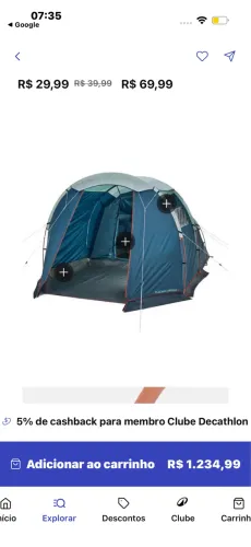 Barra camping quechuo Arpez 4.1 SEMI NOVA