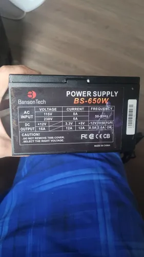 Fonte ATX BansonTech BS-650W - Pouquíssimo uso (quase nova)