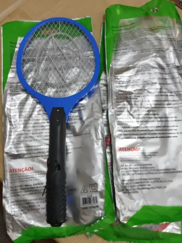 Raquete Elétrica Mata Mosquito Shock Pernilongo Dengue