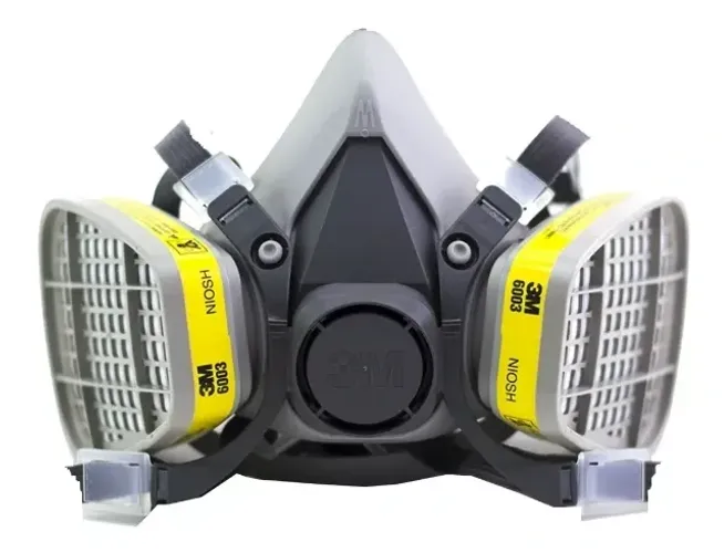 Máscara Respirador Semi Facial 3m 6200 Com Filtro 6003 . A melhor marca 3M só foi usada