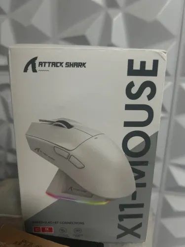 Mouse Attack Shark X11 Tri-Mode Red - Novo na Caixa