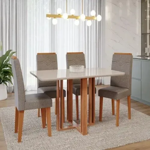 CONJ. DE MESA TAMPO EM VIDRO CIMOL/ 130X80