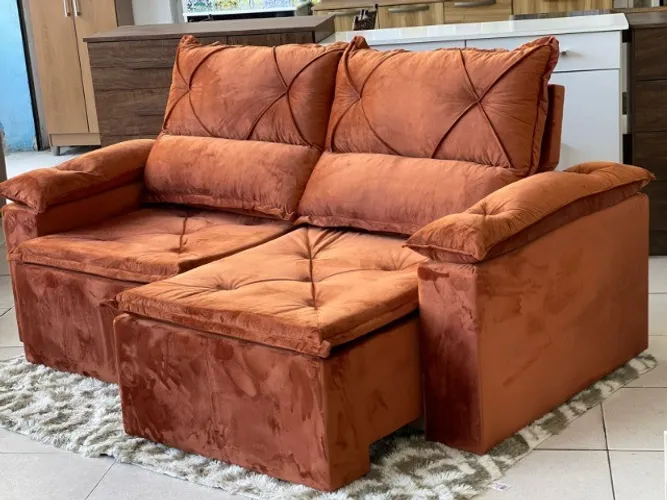 sala sofa de 200cm tecido