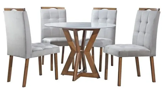 Conjunto de mesa ibiza com 4 cadeiras.. pr467m