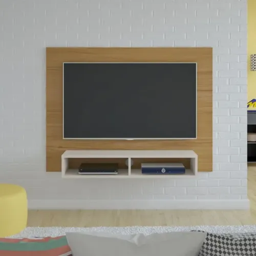 Promoção Painel 42'' Marrom com Branco Padrao
