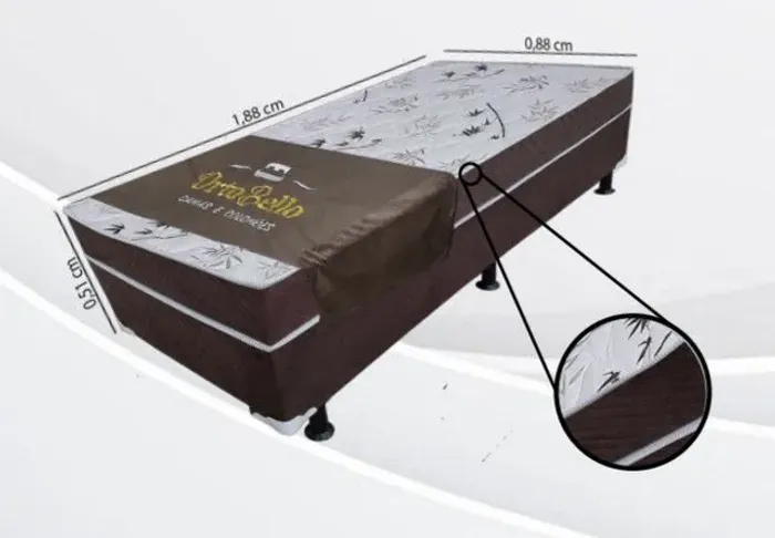 CAMA BOX SOLTEIRO D28 ORTOBELLO.
