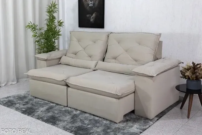 Sofá Cama Retrátil Roma.  Produto Novo.  Pronta Entrega.