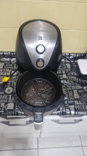 Fritadeira Elétrica Sem Óleo Air Fryer Mondial AF-30 Family Inox IV 3,5l - Preta