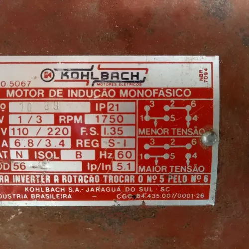 Motor de 1 fase bivolt ideal para trabalhos manuais