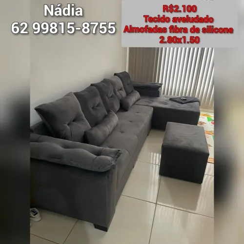 Sofá tecido de luxo