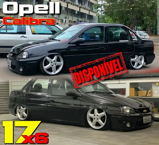 Roda aro 17 Gm Opell Calibra prata tala 6 jogo 4x100