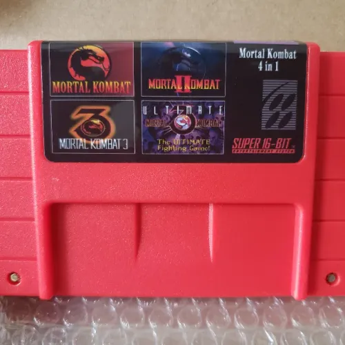 Cartucho Nintendo Mortal Kombat 1,2,3, The Ultimate 4 Em 1 produto novo lacrado 