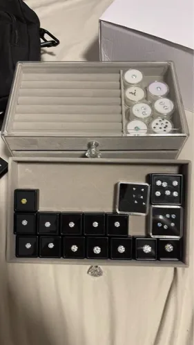 Moissanita / Moissanite diversas opções para joias