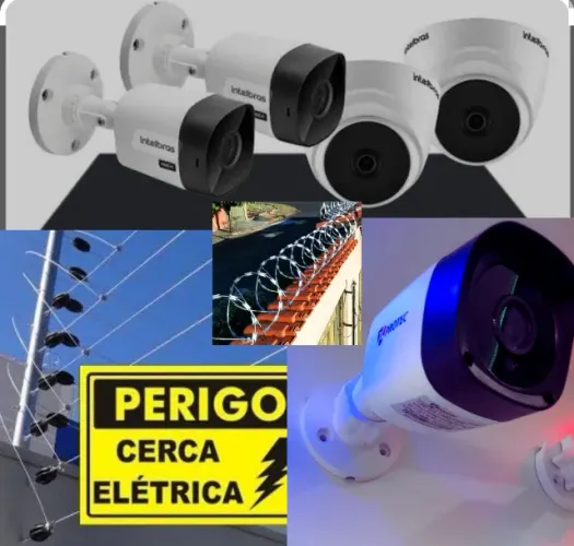 Câmera de segurança, alarme