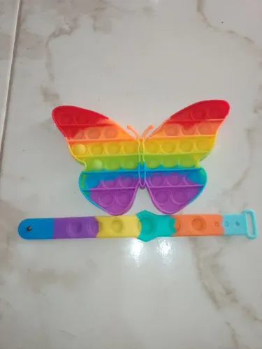 Brinquedo Pop It - Borboleta Colorida