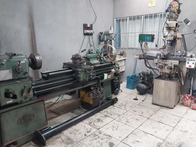 Oficina completa Torno imor1.5entre ponta 2 de barramento mig300 fresadora digital tig350 