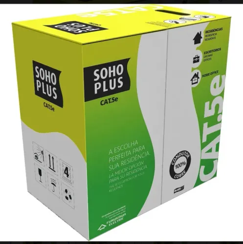 Cabo De Rede Furukawa Cat 5e Caixa 305m Cmx Soho Plus