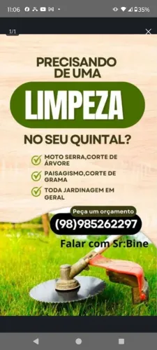 Trabalhamos com moto serra 