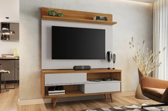 Painel + rack xadrez 