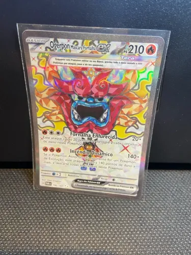 Carta Pokémon TCG - Ogerpon Máscara Fornalha ex (192/167)