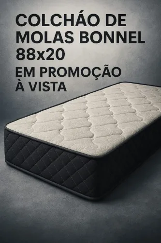 "Colchão de Molas Bonnel 88x20 - Conforto e Qualidade em Promoção à Vista!
