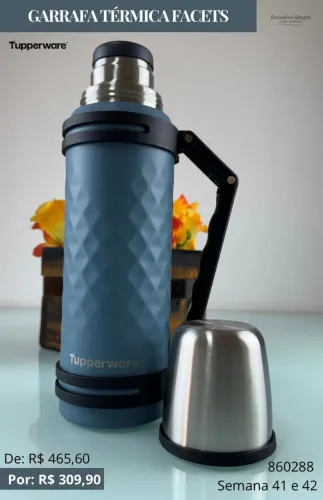Garrafa térmica Tupperware 1 litro 