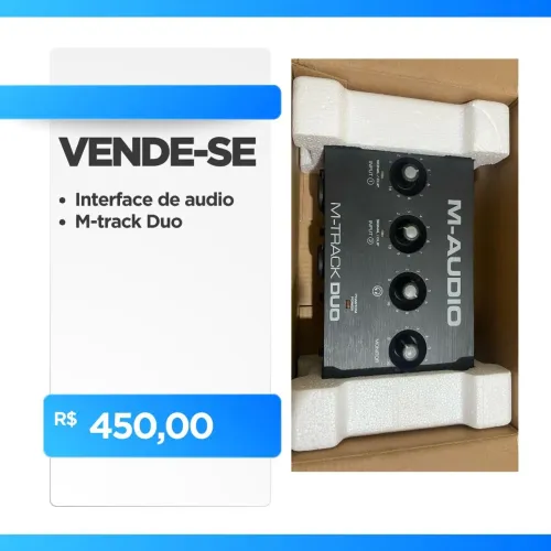 Interface de áudio m-track duo
